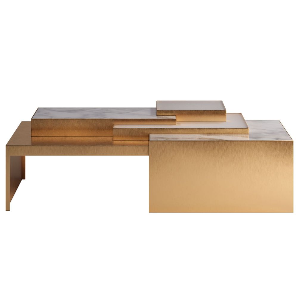 Tables basses - Table centrale carrée - PORUS STUDIO