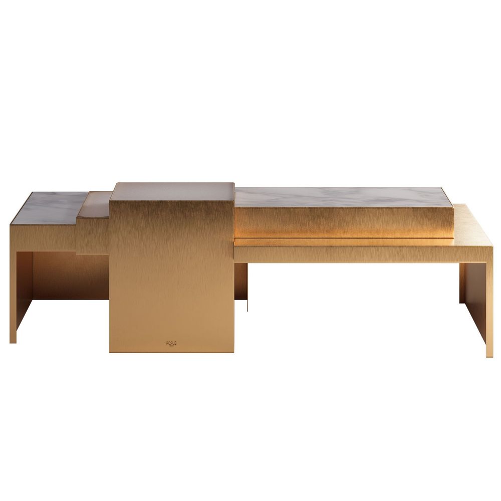 Tables basses - Table centrale carrée - PORUS STUDIO