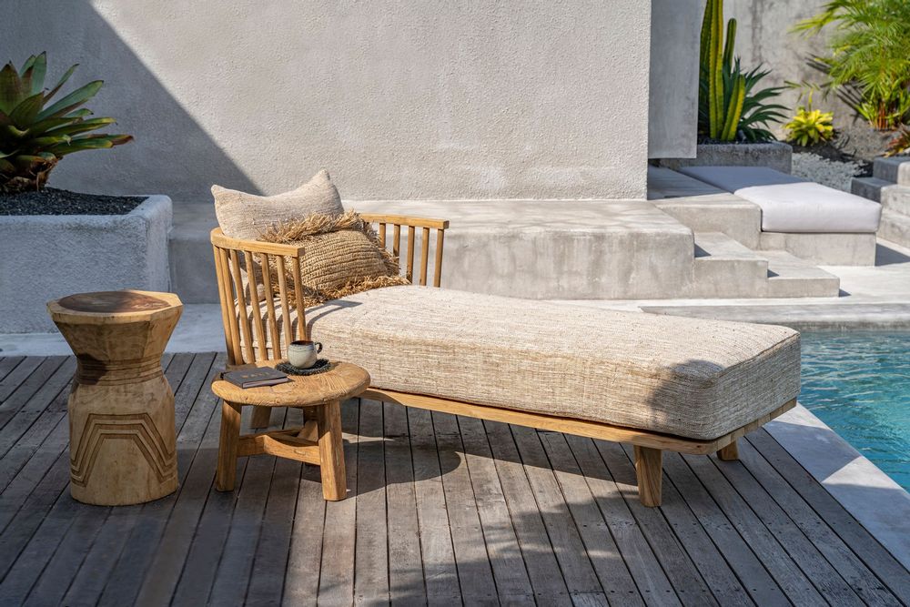 Chaises longues - Lit de jour Malawi - Naturel Beige - BAZAR BIZAR LIVING