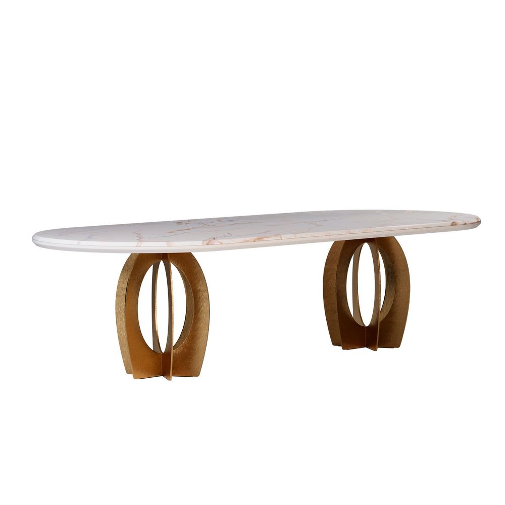 Tables Salle à Manger - Table de salle à manger ovale Boulder - PORUS STUDIO
