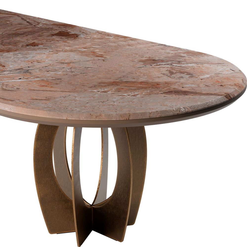 Tables Salle à Manger - Table de salle à manger ovale Boulder - PORUS STUDIO