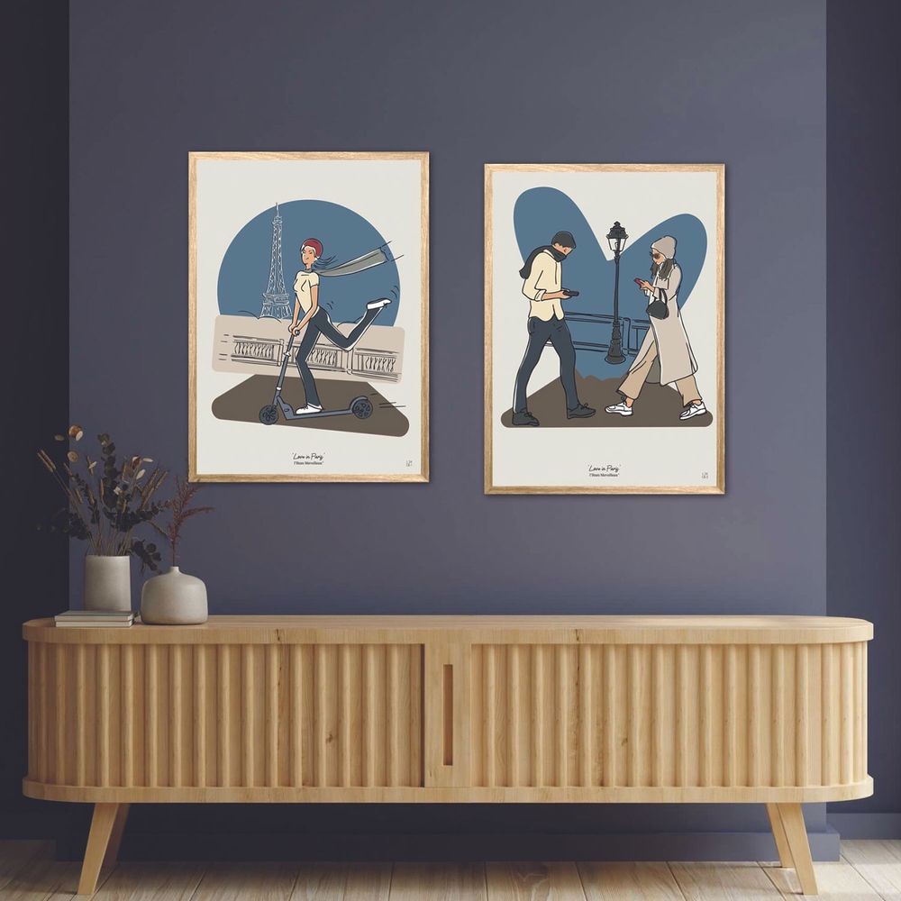 Poster - Love in Paris Collection - L'HEURE MERVEILLEUSE
