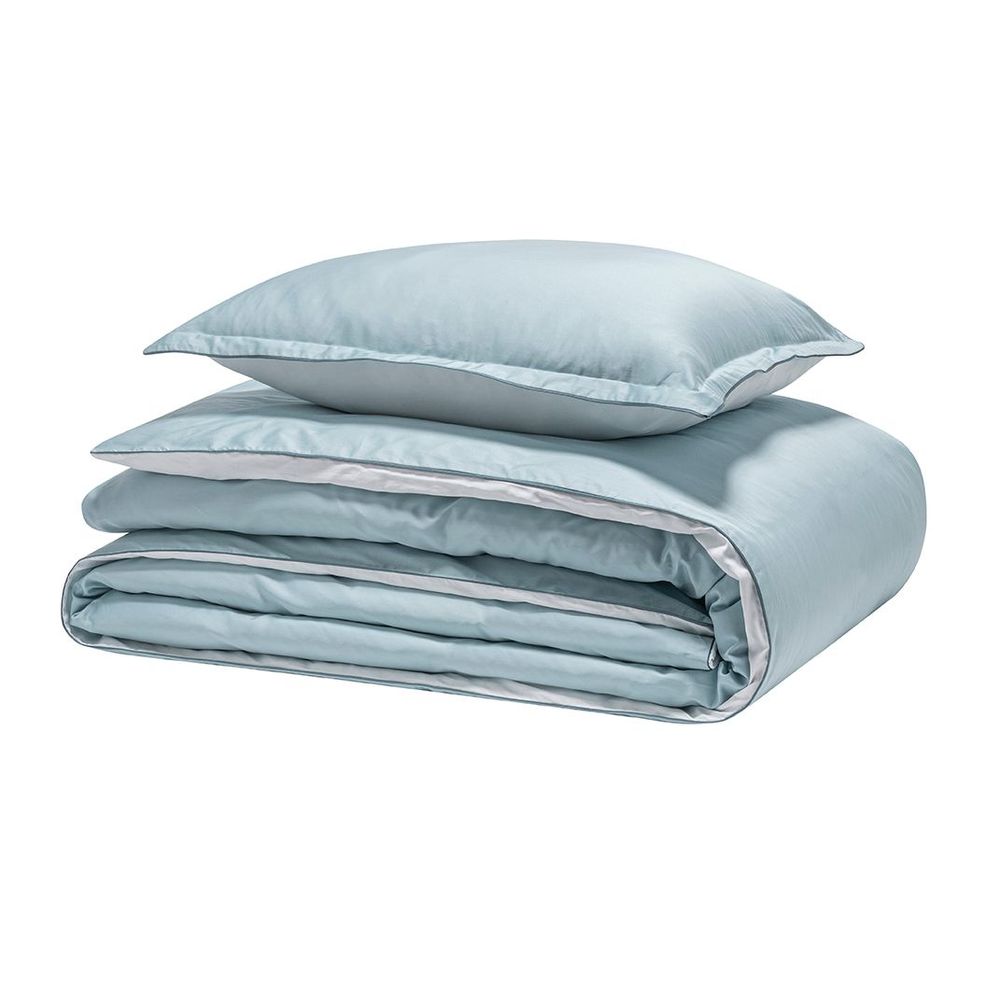 Linge de lit - Nobel Baltique / Blanc / Marine - Parure de lit personnalisable - ALEXANDRE TURPAULT