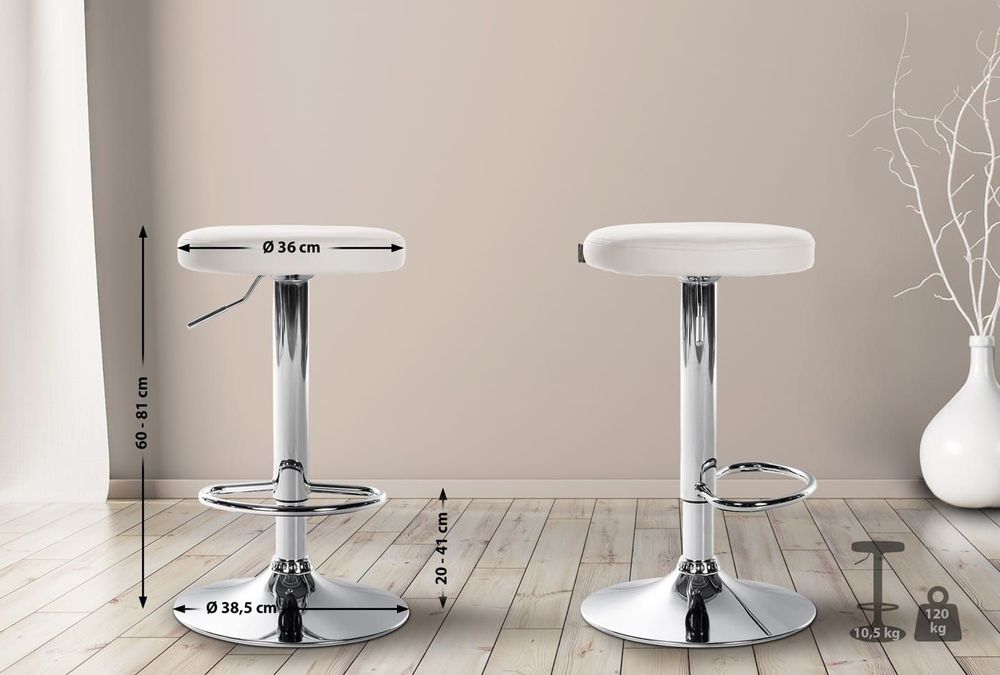 Stools - Ponte Bar Chair - Chrome - VIBORR