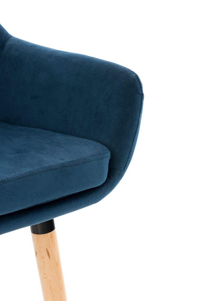 Stools - Grant velvet bar stool - VIBORR
