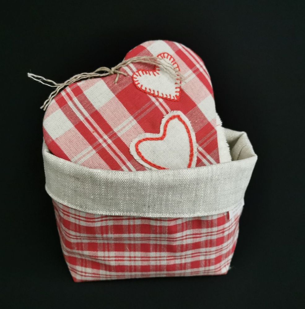 Objets de décoration - PANIERE grande  / POCHETTE EN KELSCH D'ALSACE - KELSCH D' ALSACE  IN SEEBACH
