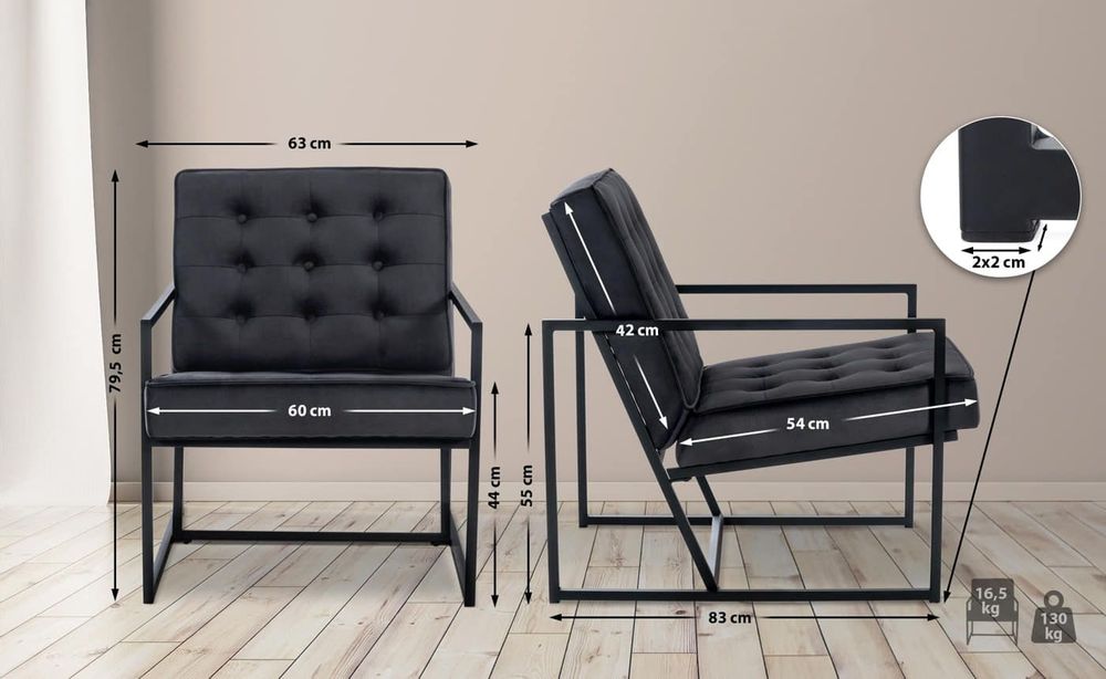 Armchairs - Avon Velvet Lounge Chair - VIBORR