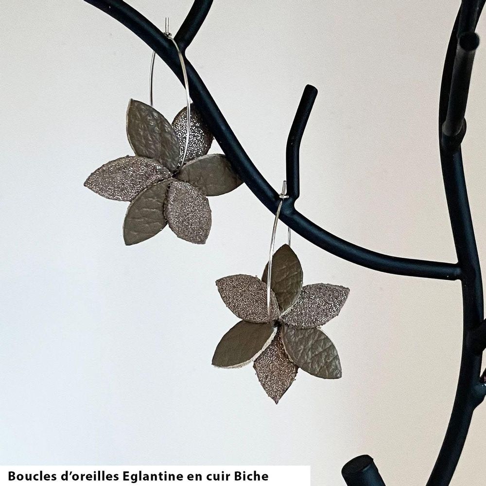 Bijoux - Boucles d’Oreilles Églantine - LA CARTABLIÈRE