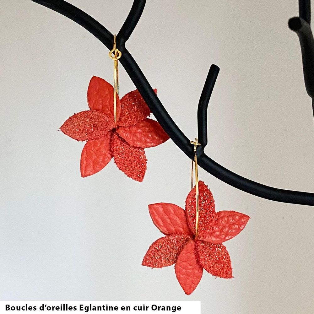 Bijoux - Boucles d’Oreilles Églantine - LA CARTABLIÈRE