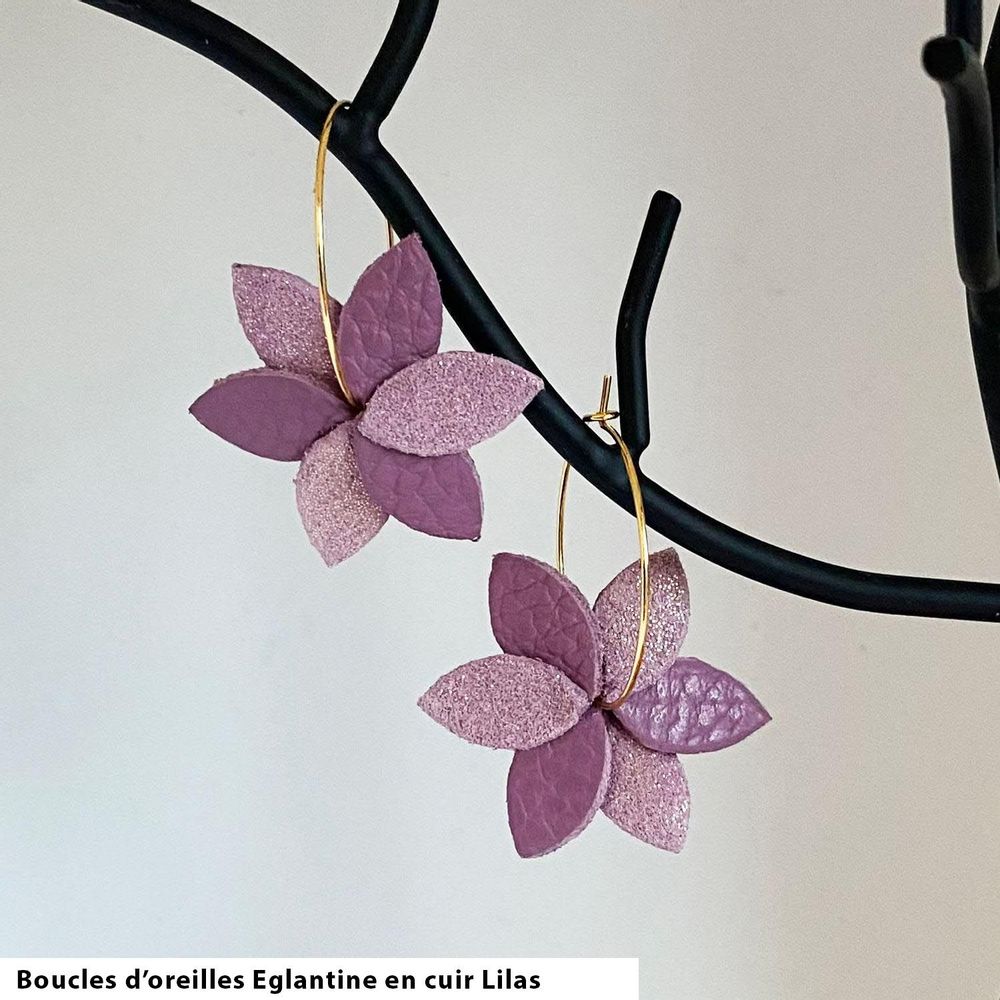 Bijoux - Boucles d’Oreilles Églantine - LA CARTABLIÈRE