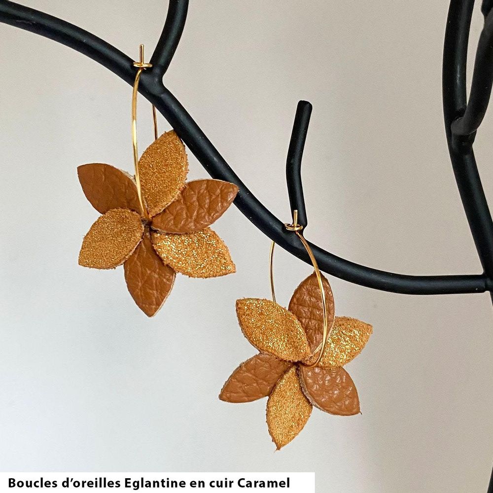 Bijoux - Boucles d’Oreilles Églantine - LA CARTABLIÈRE
