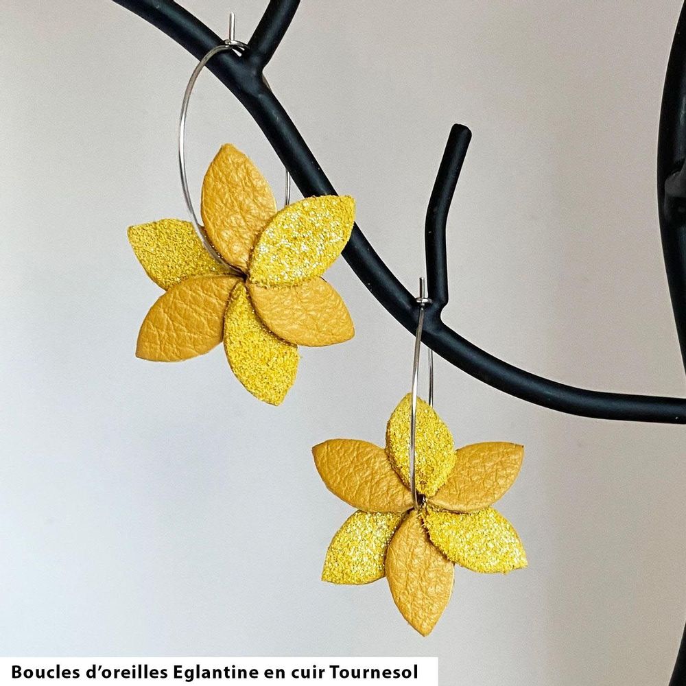 Bijoux - Boucles d’Oreilles Églantine - LA CARTABLIÈRE