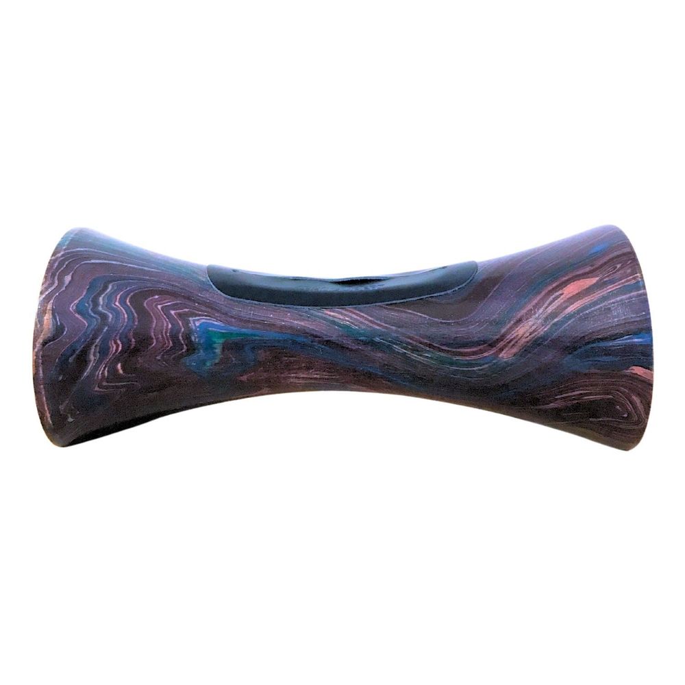 Speakers and radios - Purple marble speaker with mango wood - COCOONME