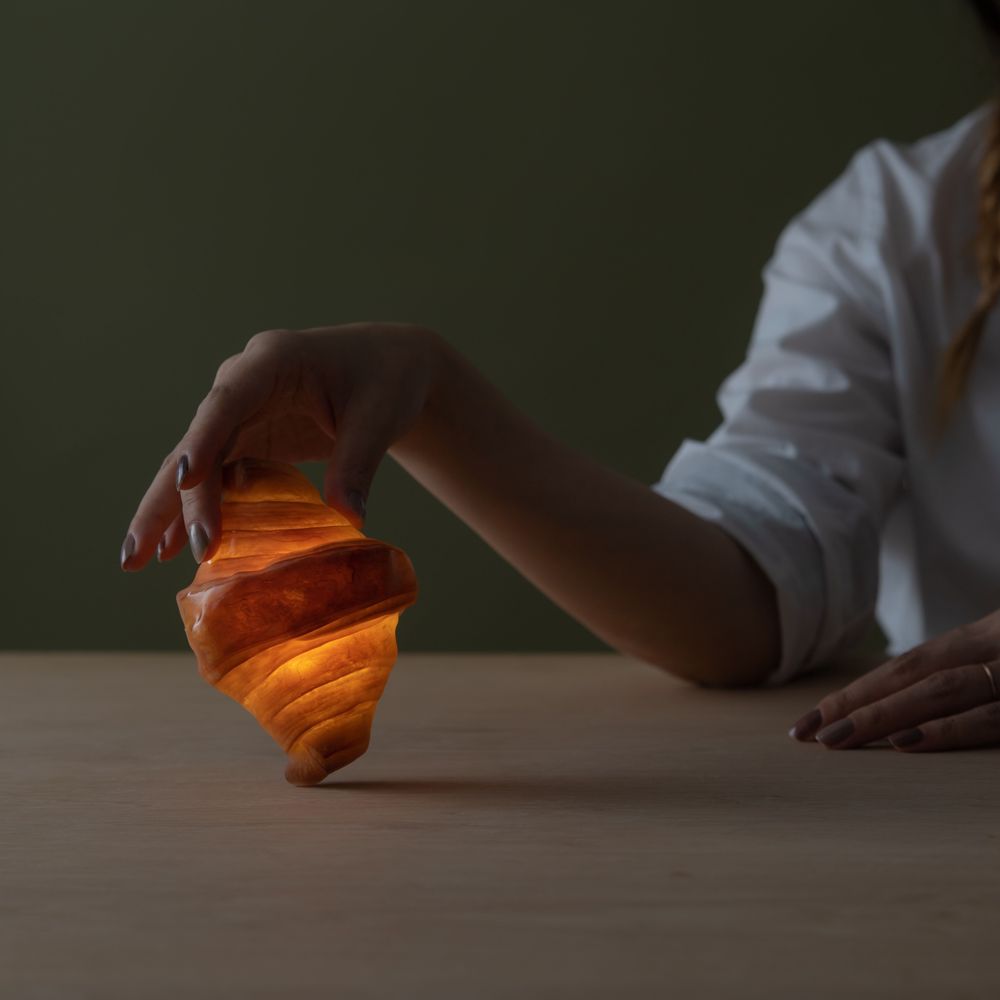 Gifts - PAMPSHADE -croissant bread lamp - - PAMPSHADE BY YUKIKO MORITA