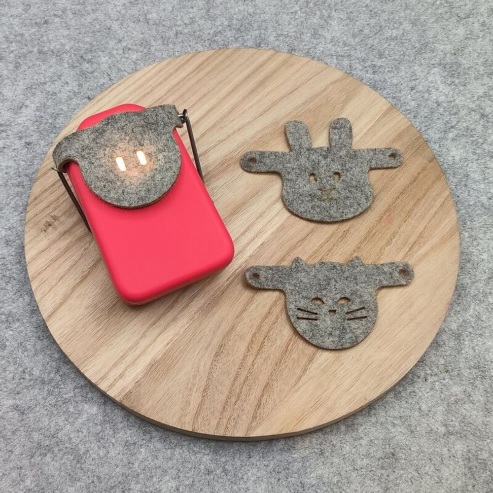 Wireless lamps - Box Nomadic lamp KIVALA - Red - MAISON POLOCHON