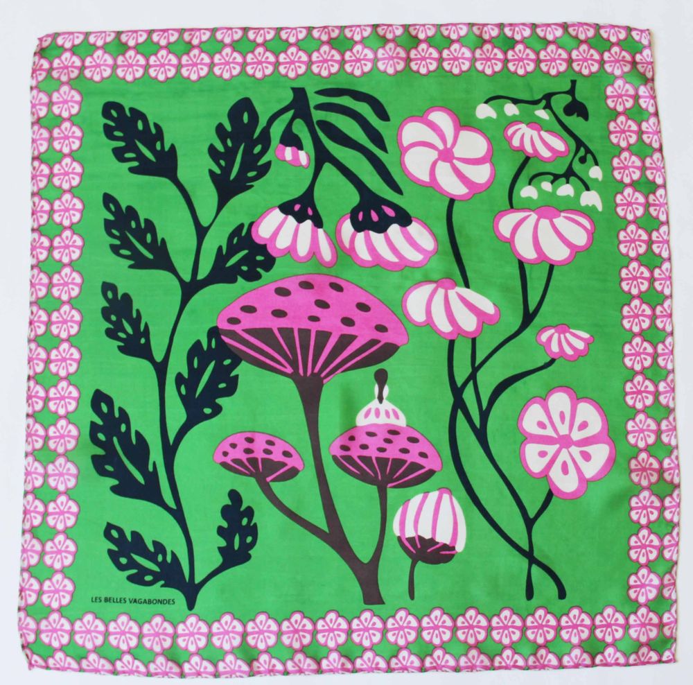 Foulards et écharpes - Foulards en Soie Les Minis Les Belles Vagabondes - LES BELLES VAGABONDES