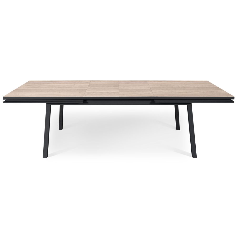 Dining Tables - Designer and extendable table in solid oak, 180 cm x 100 cm - MON PETIT MEUBLE FRANÇAIS