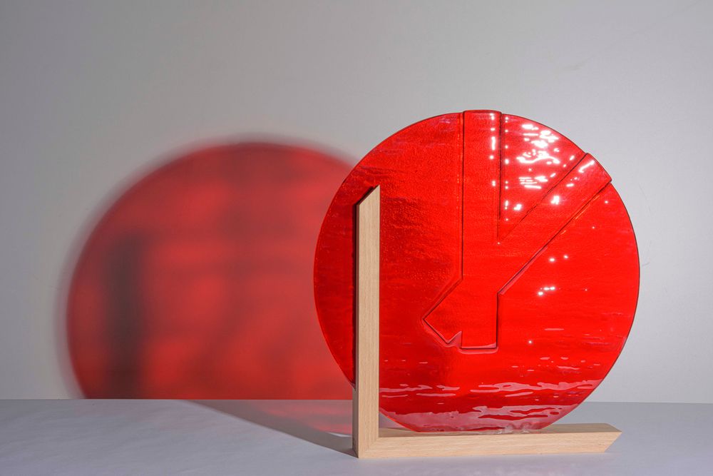 Art glass - Vase. TONGA. L. Collection Time - AURORE BOUTER GLASS ART
