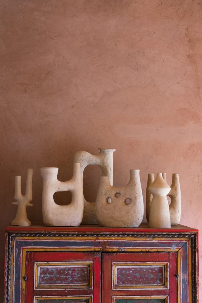 Pottery - Raw Tamegroute Decorative Vase - MAISONS NOMADES