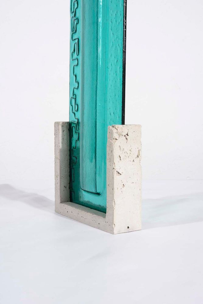 Verre d'art - Vase . HOLETOWN . XXL . Collection Canopée - AURORE BOUTER GLASS ART