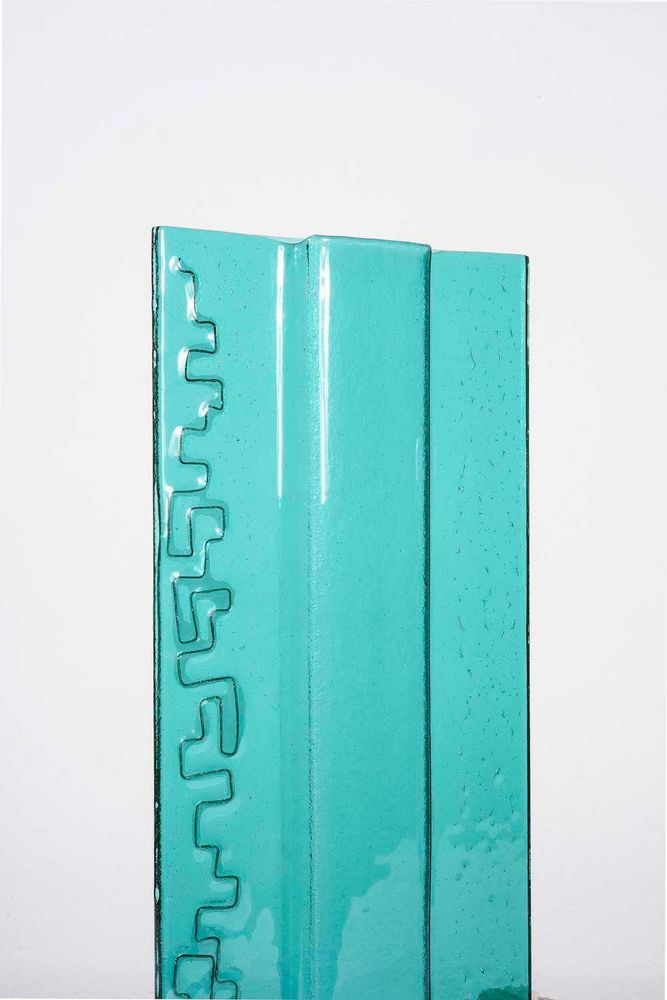 Verre d'art - Vase . HOLETOWN . XXL . Collection Canopée - AURORE BOUTER GLASS ART