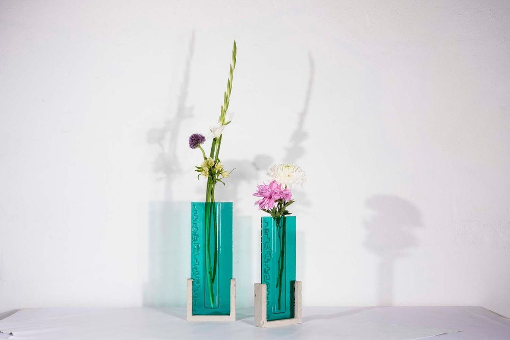 Verre d'art - Vase . HOLETOWN . XXL . Collection Canopée - AURORE BOUTER GLASS ART