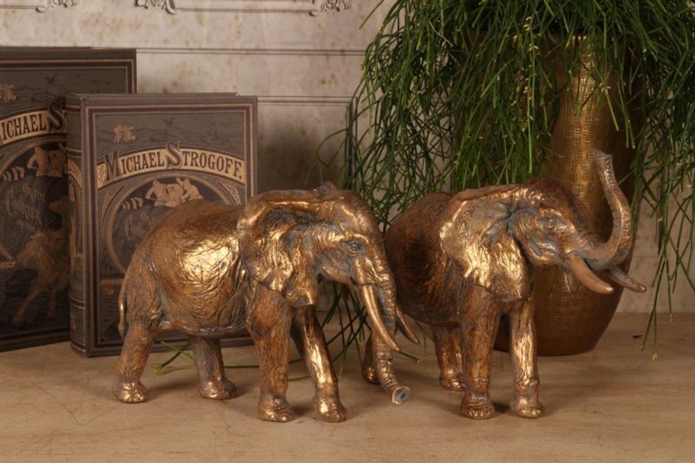 Objets de décoration - Fig. Elephant 26 cm resin - BAROQUE COLLECTION - DUTCH STYLE