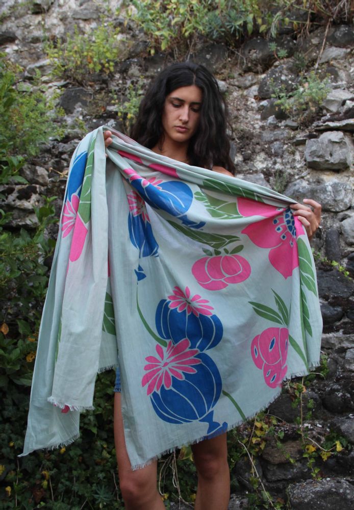 Scarves - Foulards en Coton BIO LES BELLES VAGABONDES - LES BELLES VAGABONDES