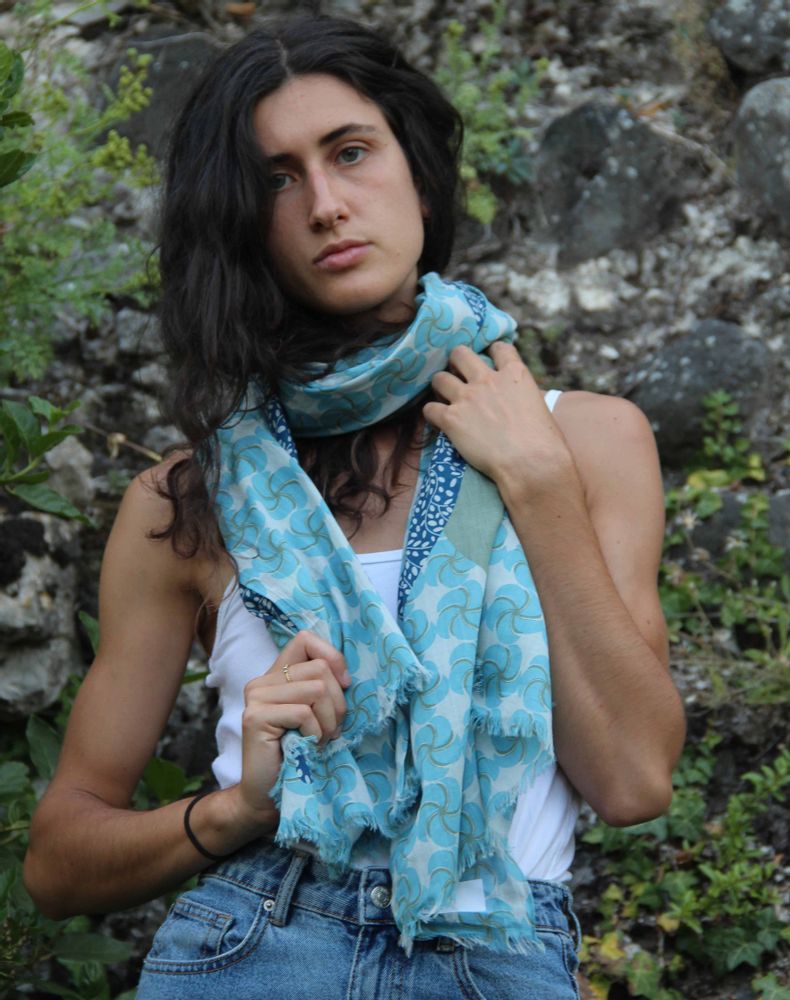 Scarves - Foulards en Coton BIO LES BELLES VAGABONDES - LES BELLES VAGABONDES