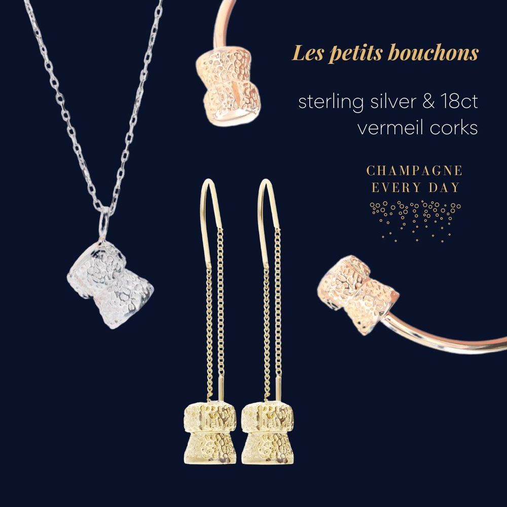 Cadeaux - Le Bouchon Boucles d'oreilles - CHAMPAGNE EVERY DAY