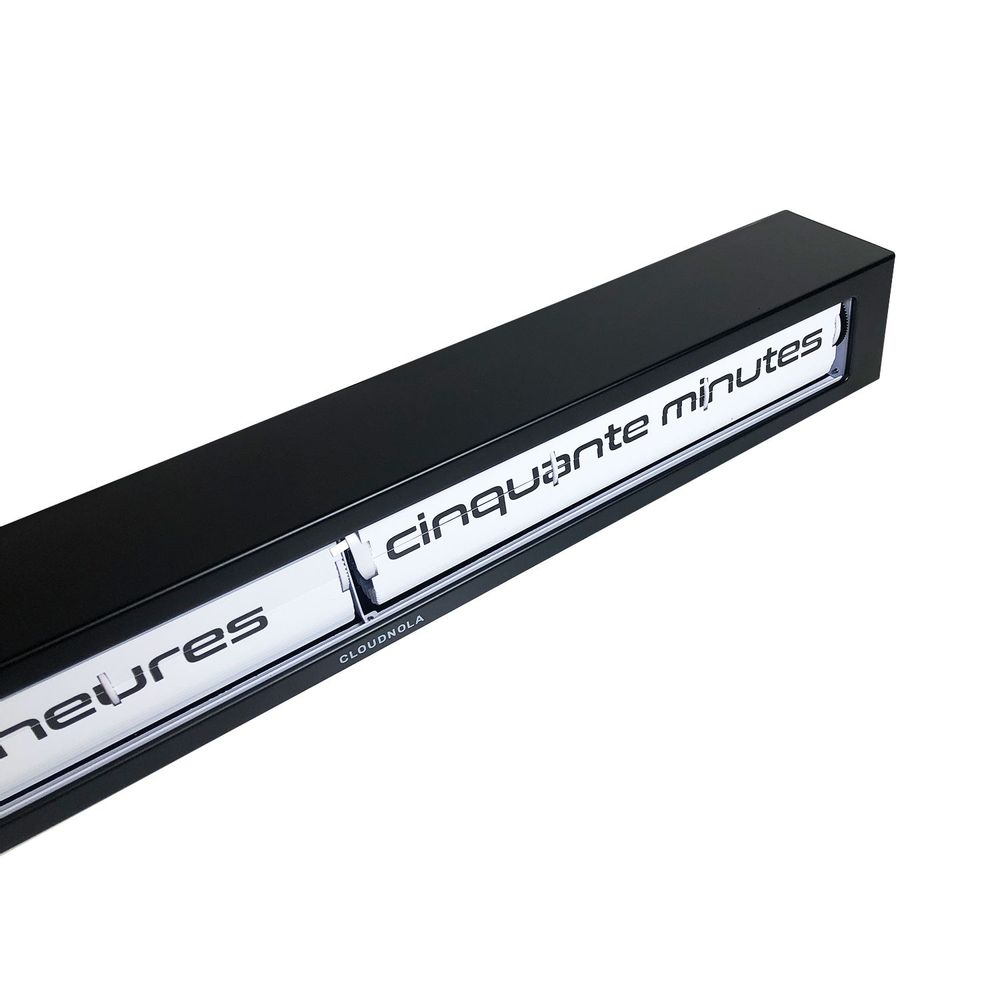 Clocks - Horloge Flip Texttime Noire - CLOUDNOLA