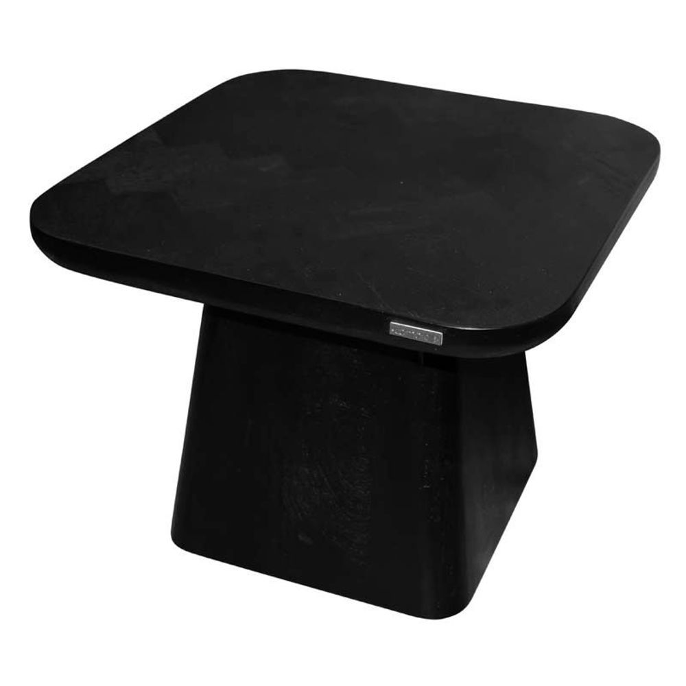 Coffee tables - Black Mango Wood Side Table - COLMORE