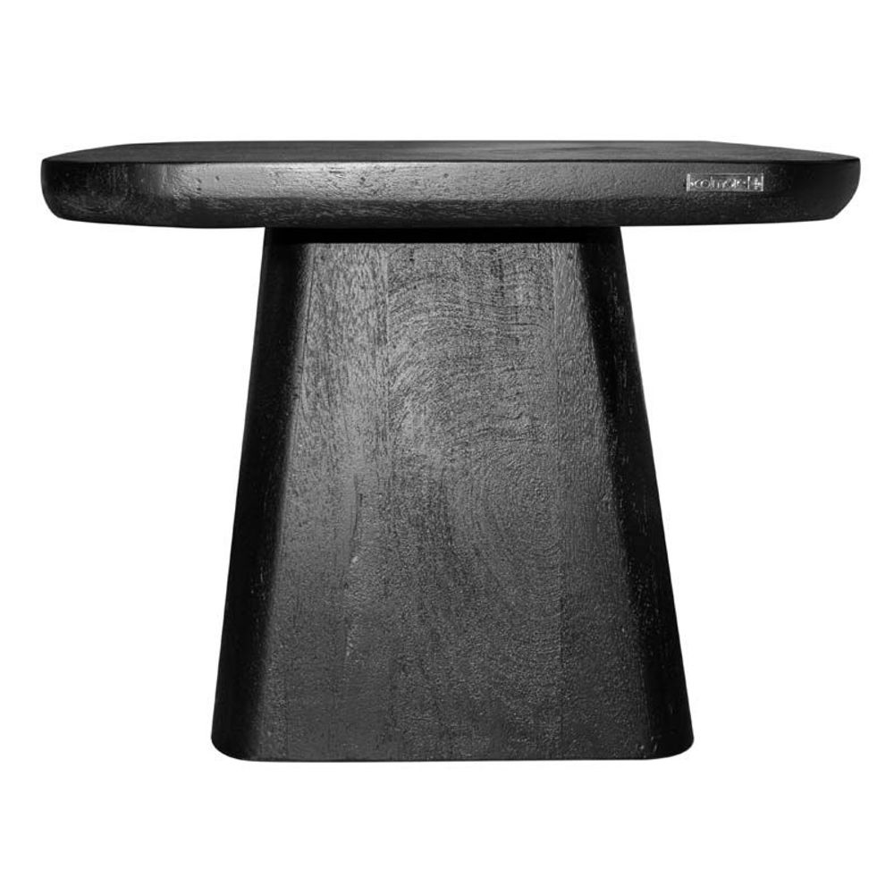 Coffee tables - Black Mango Wood Side Table - COLMORE