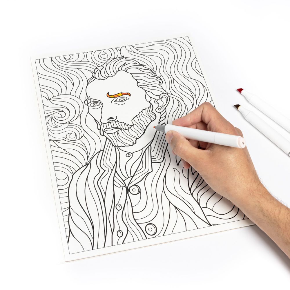 Children's arts and crafts - Vincent van Gogh - Coloring Book - TODAY IS ART DAY