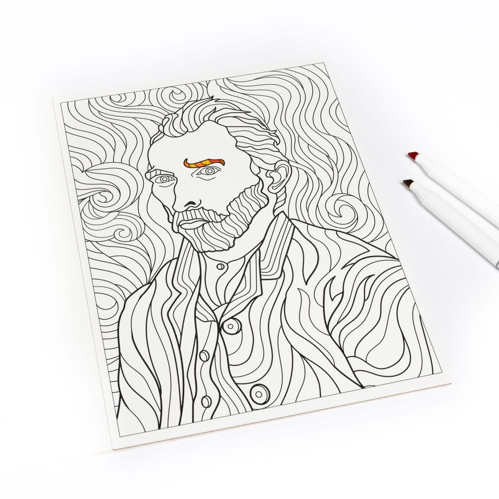 Children's arts and crafts - Vincent van Gogh - Coloring Book - TODAY IS ART DAY