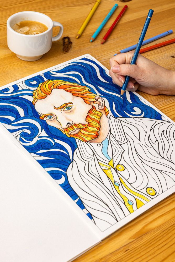 Children's arts and crafts - Vincent van Gogh - Coloring Book - TODAY IS ART DAY