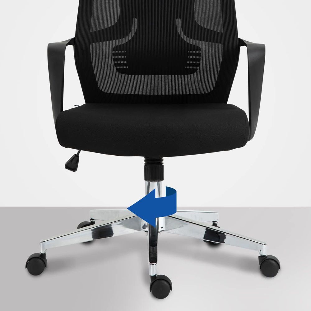 Fauteuils - Chaise de bureau Kanab - tissu et velours - cadre acier chromé - VIBORR