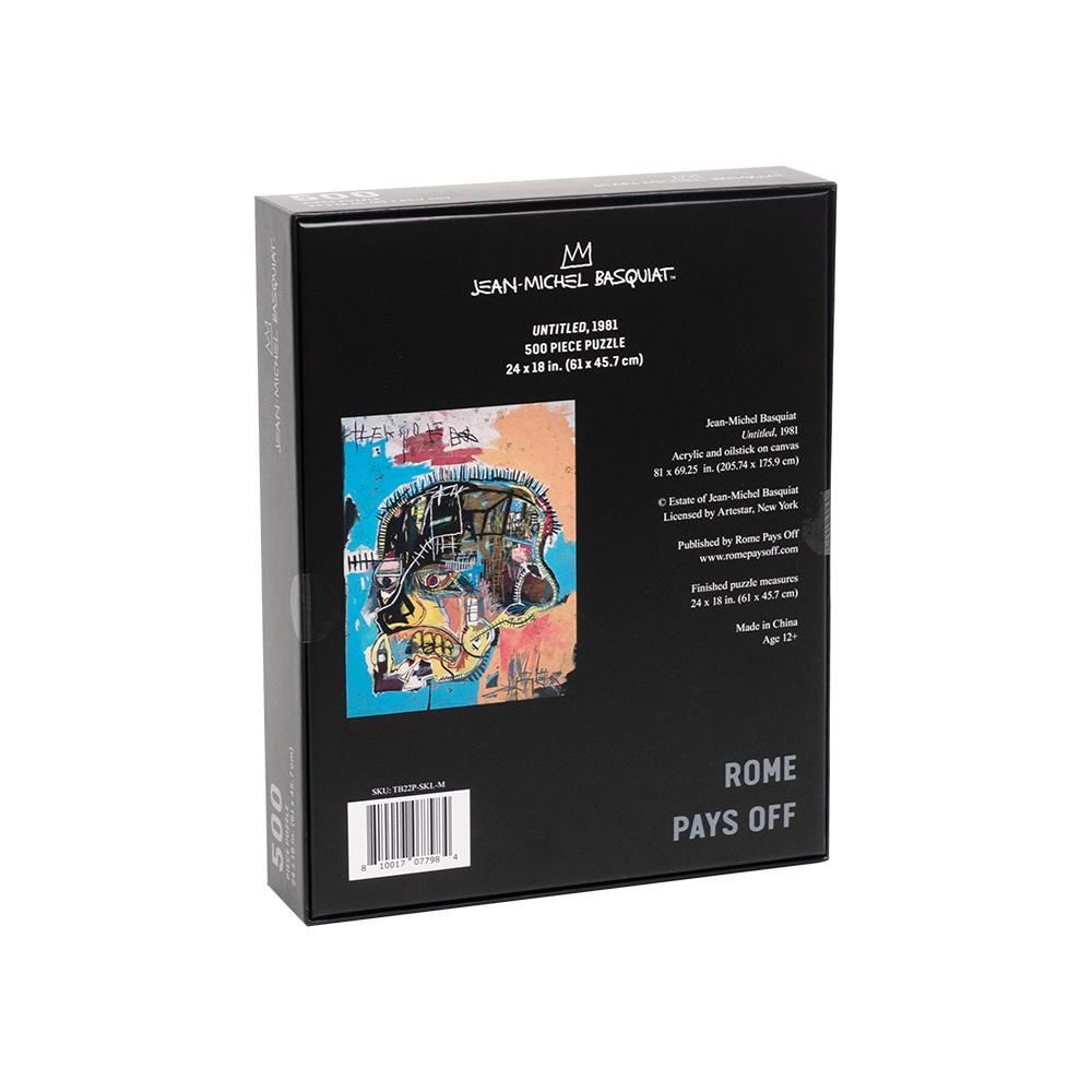 Gifts - Jean-Michel Basquiat SKULL 500 pc. Puzzle - ROME PAYS OFF