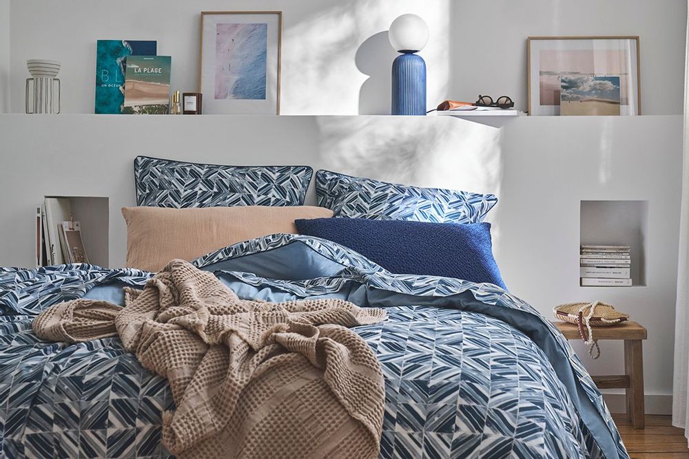 Bed linens - REFLETS - Printed Cotton Percale Bed Set - ESSIX