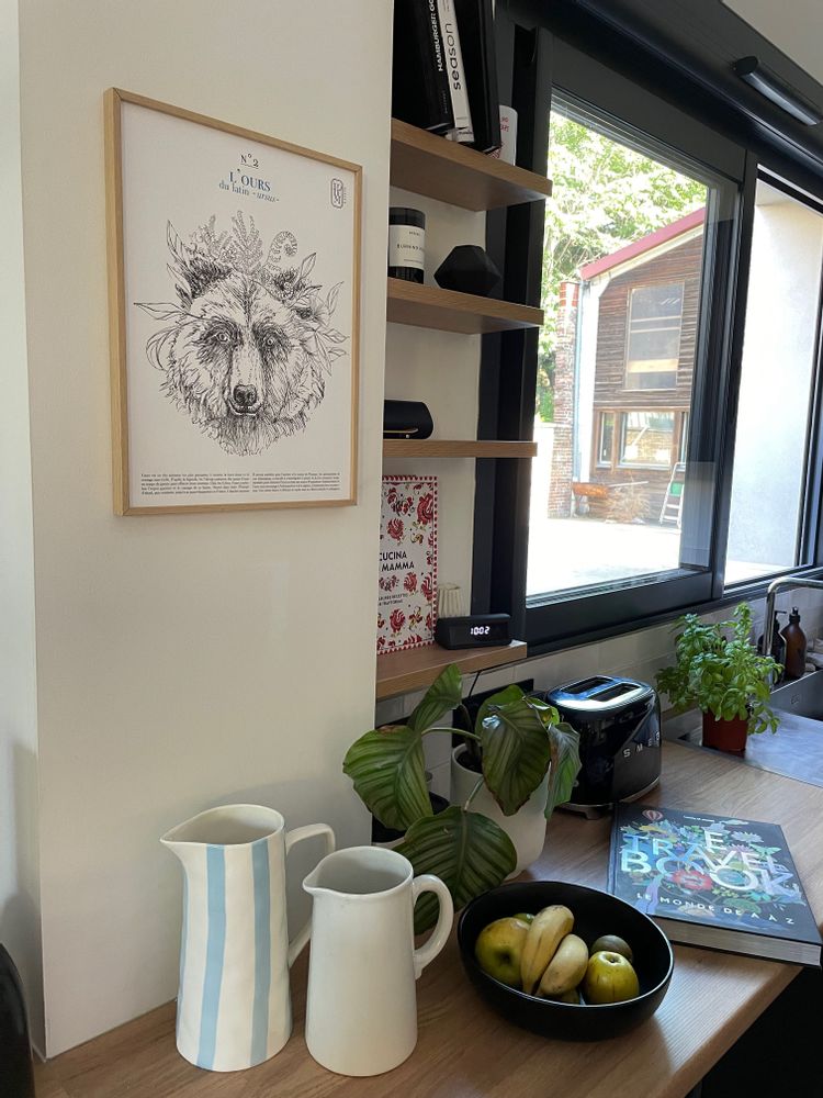Affiches - Affiche animal TOTEM OURS - TOTEM NATURE - ENCENS ET FUMIGATION
