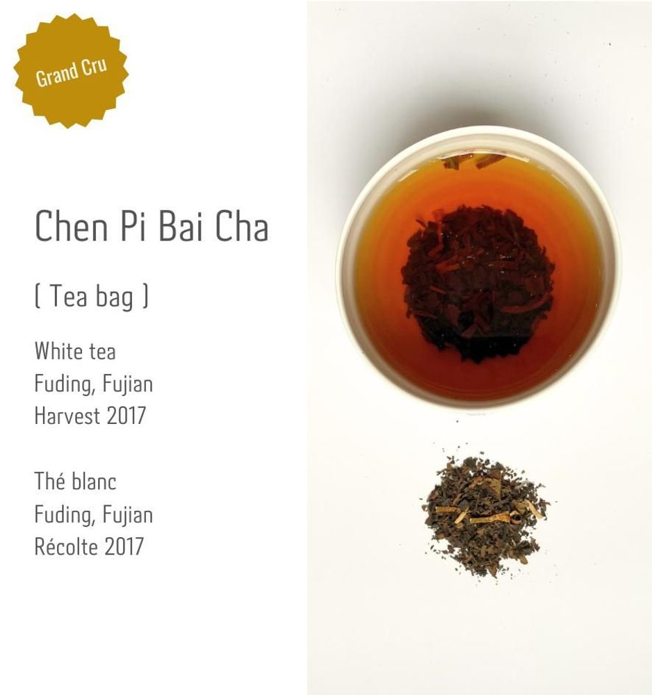 Café et thé - Chenpi Bai Cha - Sachet Thé - BBF PARIS