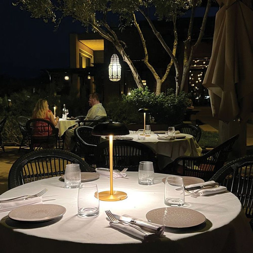 Wireless lamps - Cordless lamp BOLACHA Smoke silver - HISLE
