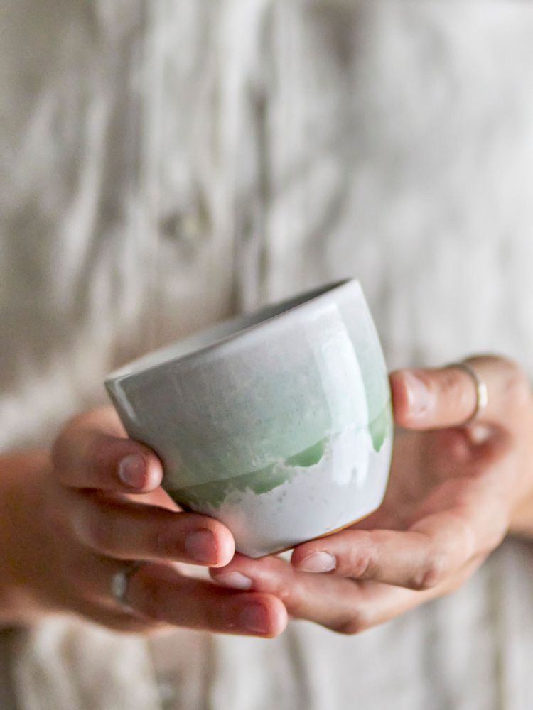 Tasses et mugs - Paula Tasse, Verte, Grès - BLOOMINGVILLE