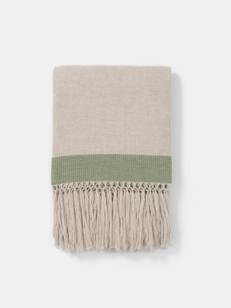 Plaids - Plaid en jacquard à franges longues - VILLA COMO