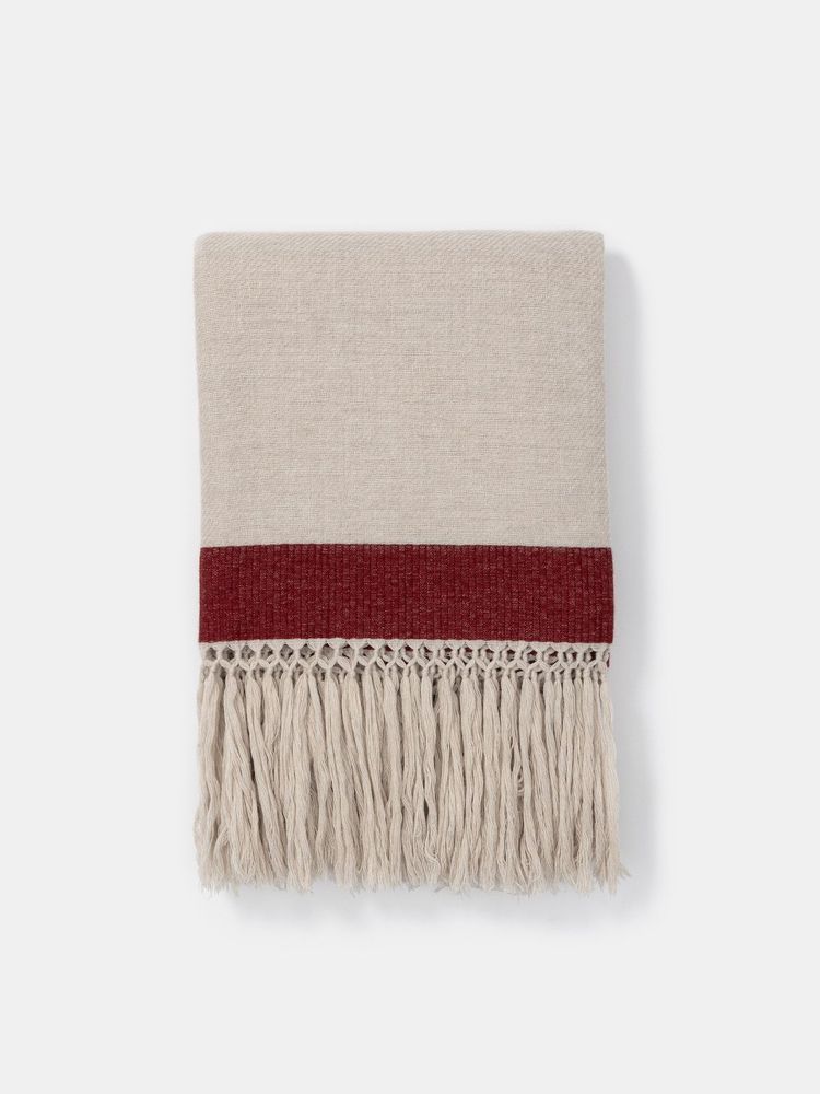 Plaids - Plaid en jacquard à franges longues - VILLA COMO