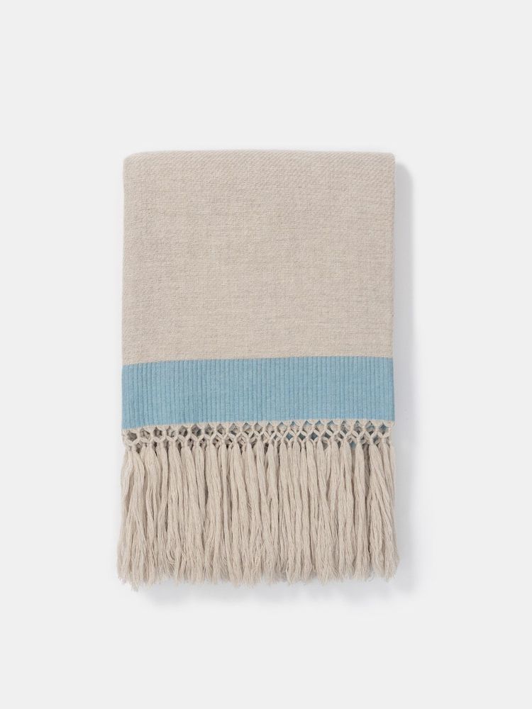 Plaids - Plaid en jacquard à franges longues - VILLA COMO