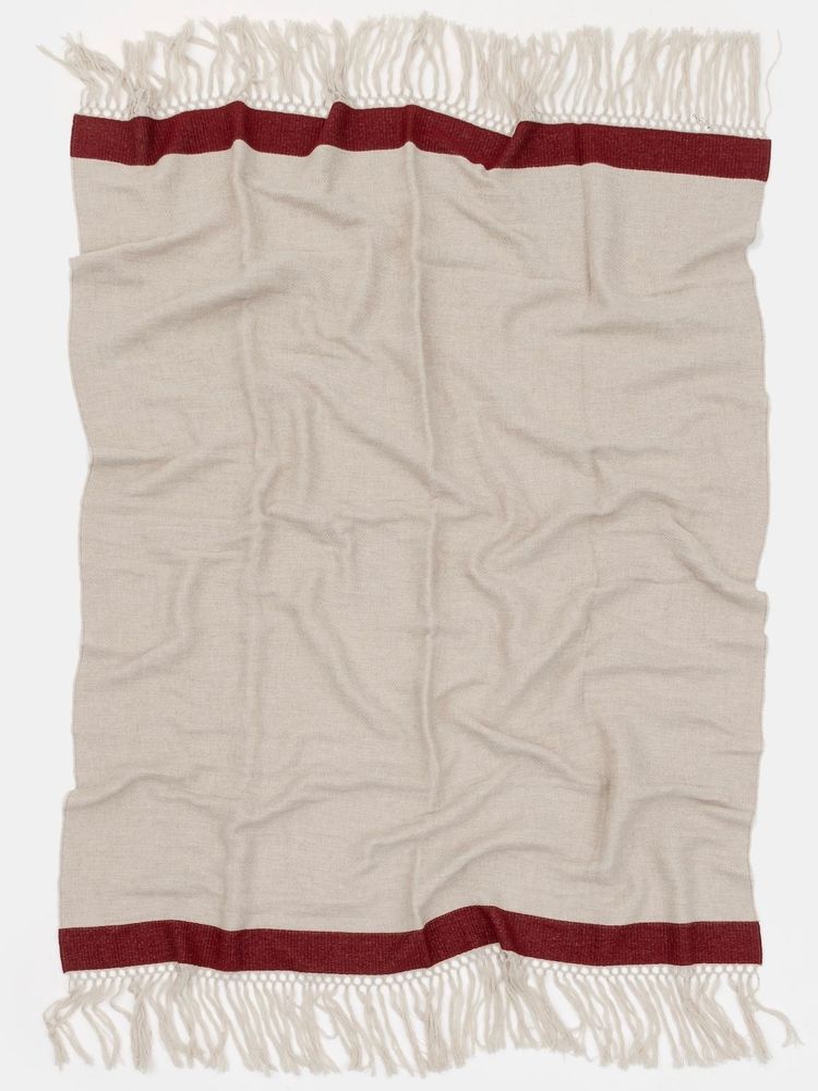 Plaids - Plaid en jacquard à franges longues - VILLA COMO