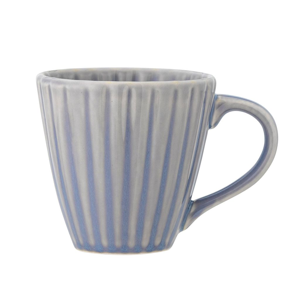 Mugs - Latina Mug, Blue, Stoneware - BLOOMINGVILLE