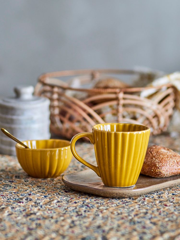 Tasses et mugs - Latina Mug, Jaune, Grès - BLOOMINGVILLE