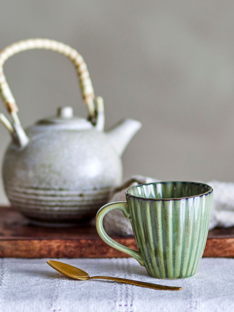 Tasses et mugs - Latina Mug, Verte, Grès - BLOOMINGVILLE